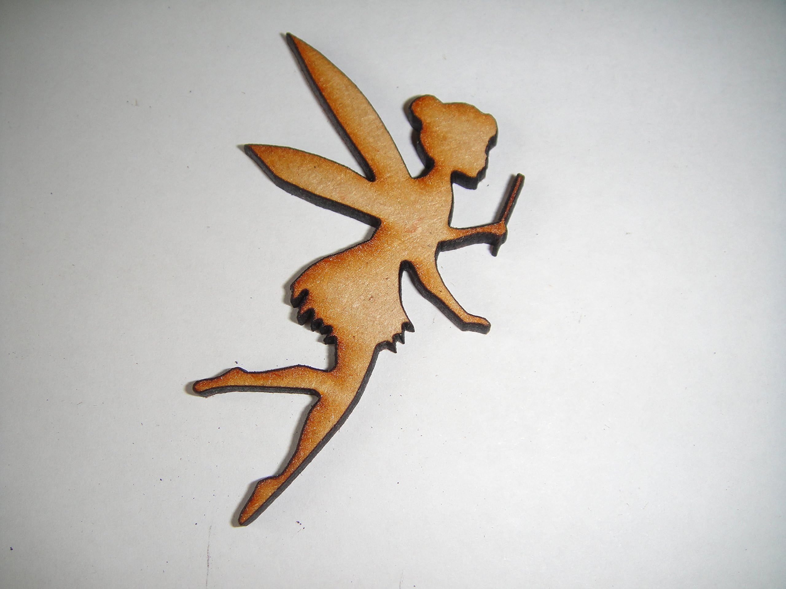 20 x Fairy MDF Embellishment 3.5 x 5 cm Laser Cut.