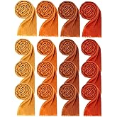 Yearntown 12 Pcs Fall Scarf for Women Soft Shawl Hijab Fall Friendsgiving Gifts for Women Long Head Wraps Cotton Hemp Scarf for Mom Female Sister Autumn Thanksgiving Birthday Wedding Party Favors