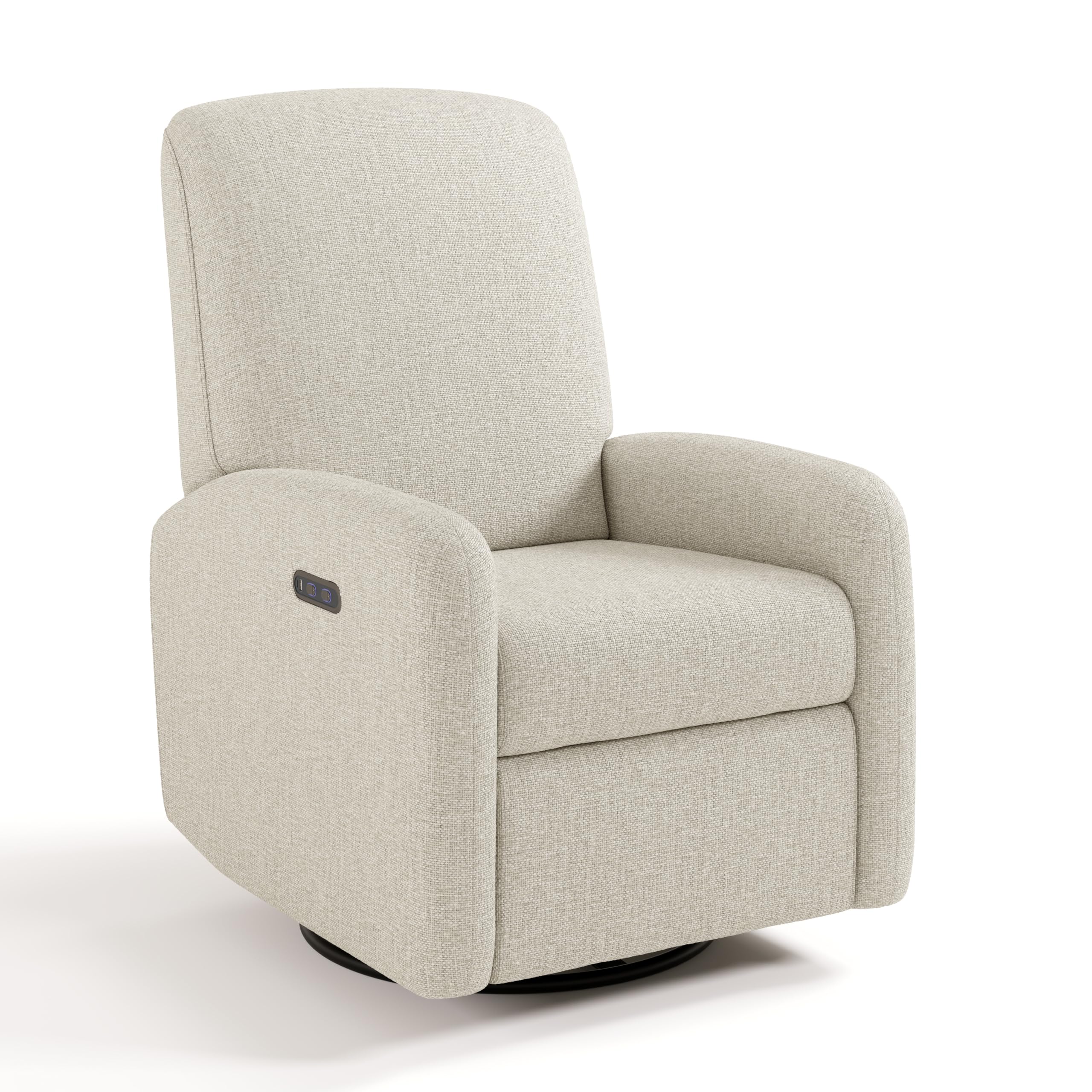 Photo 1 of ***TRUCK/TRAILER PICKUP ONLY***MINOR SPOTS NO BOX**
Graco Bellwood Power Recliner Swivel Glider (Dune Basketweave) – Electronic Power Recliner for Nursery, Includes Dual-USB Charging Port for USB-A & USB-C, Glider Rocking Chair with Full Recline