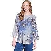 Ali Miles Printed Knit Tunic for Women