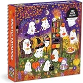 Mudpuppy - Ghostly Gathering 500 Piece Jigsaw Puzzle | Illustrated by Jenny Miriam Hughes, Halloween, For Adults, Family, and Kids, Recycled Paper, No Dust, Finished Size 20