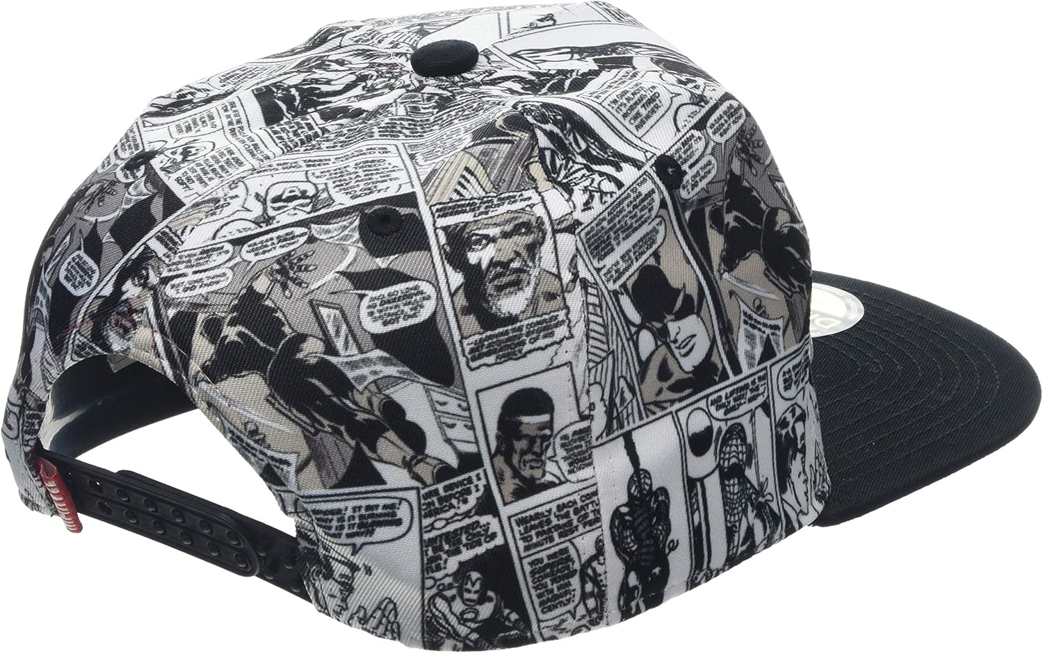 Marvel Comics Logo and Comic Pattern Snapback Baseball Cap Multi-Colour SB0, gris - Image 3