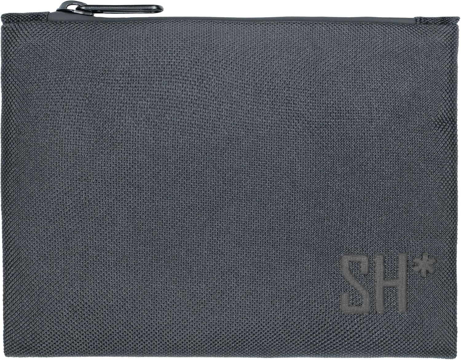 STASHIC Smell Proof Bag - Mini Pouch - Activated Carbon Lining - Zero Smell Storage - SH*, Black + Tubes, 15cm x 2cm x 11.5cm