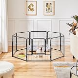 Yaheetech Lightweight 8-Panel Dog Playpen 63cm Pet Exercise Fence Portable view 3