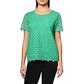 Jones New York Women's Medallion Lace Ss Tee