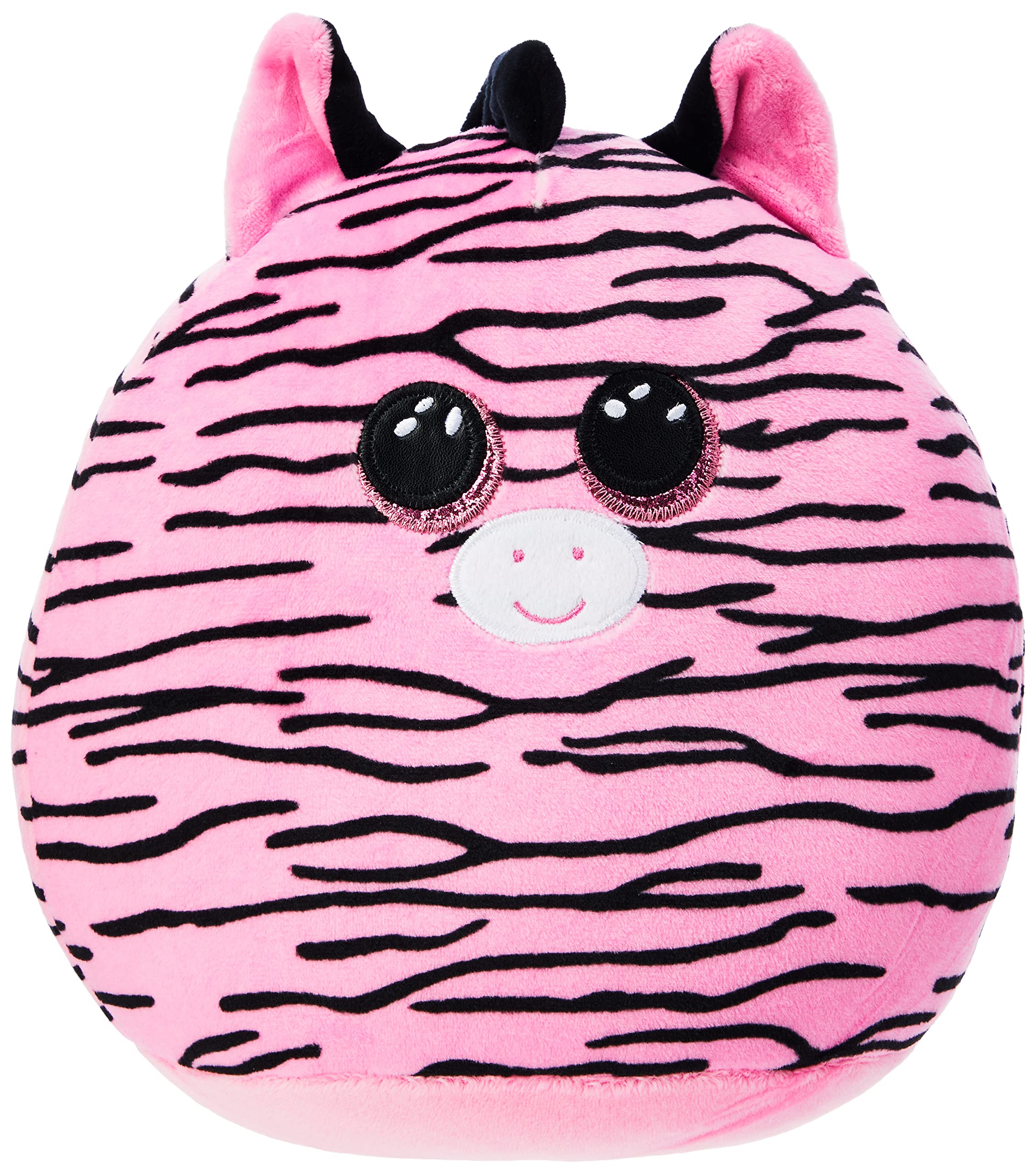 TY UK Ltd 2007562 Zoey Squishaboo 10" Zebra kuscheliges Kissen, Multicolor