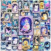 55 Pcs Fantasy Animal Water Bottle Stickers for Kids, Cartoon Animal Laptop Stickers, Waterproof Vinyl Phone Case Luggage Scrapbook Mug Decorations