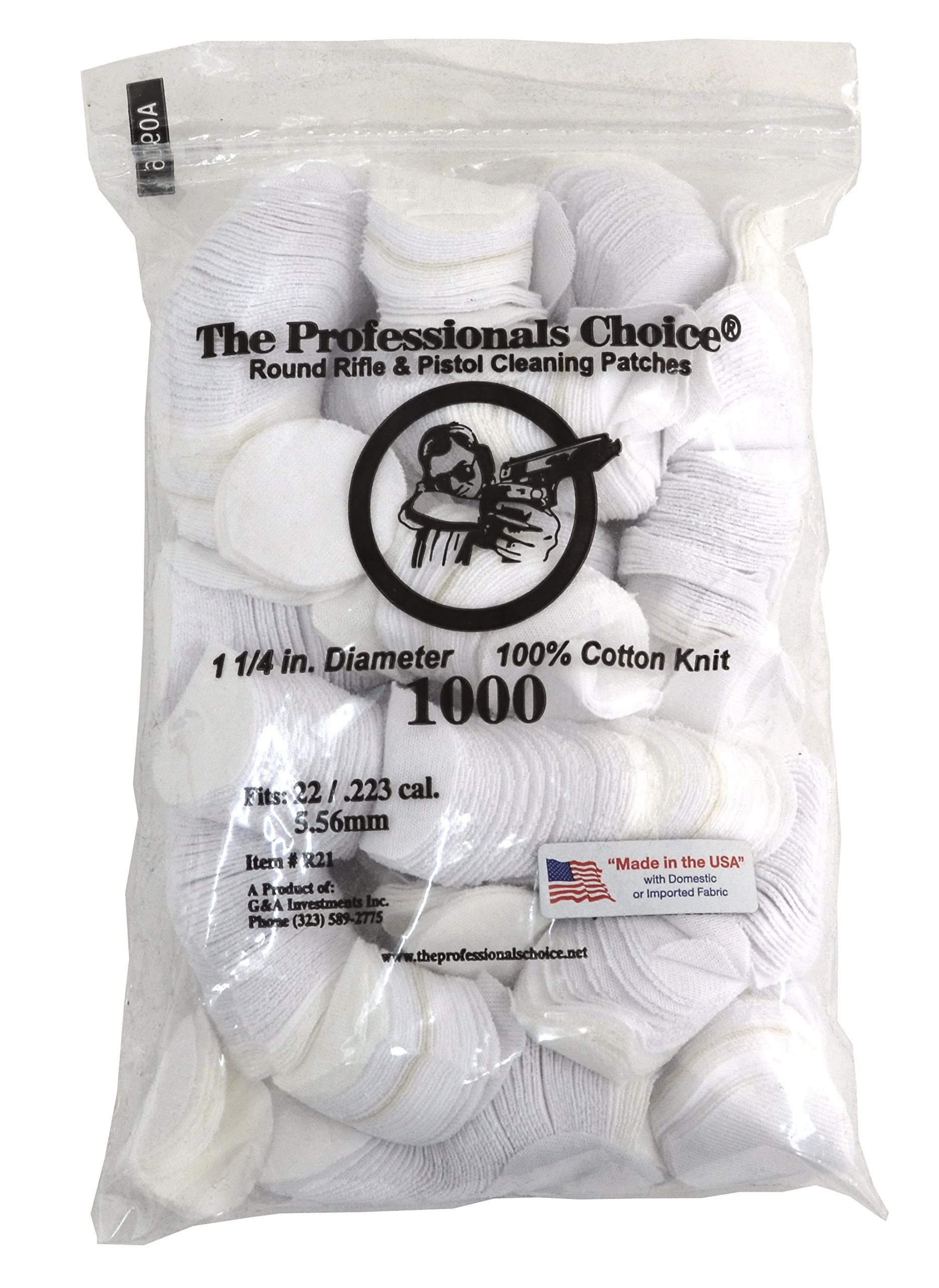 Professional's Choice Gun Cotton Knit Cleaning Patches Round Free Shipping 184235000216 eBay