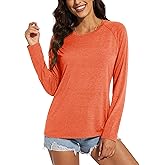 MAGCOMSEN Women's Long Sleeve Shirts UPF 50+ Workout Tops Sun Protection Athletic Running Swim Rash Guard