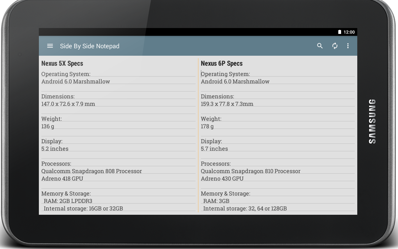 Side by Side Notepad Apps & Games