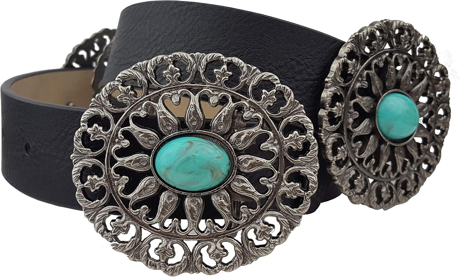 Western Turquoise Concho Belt at Amazon Women’s Clothing store