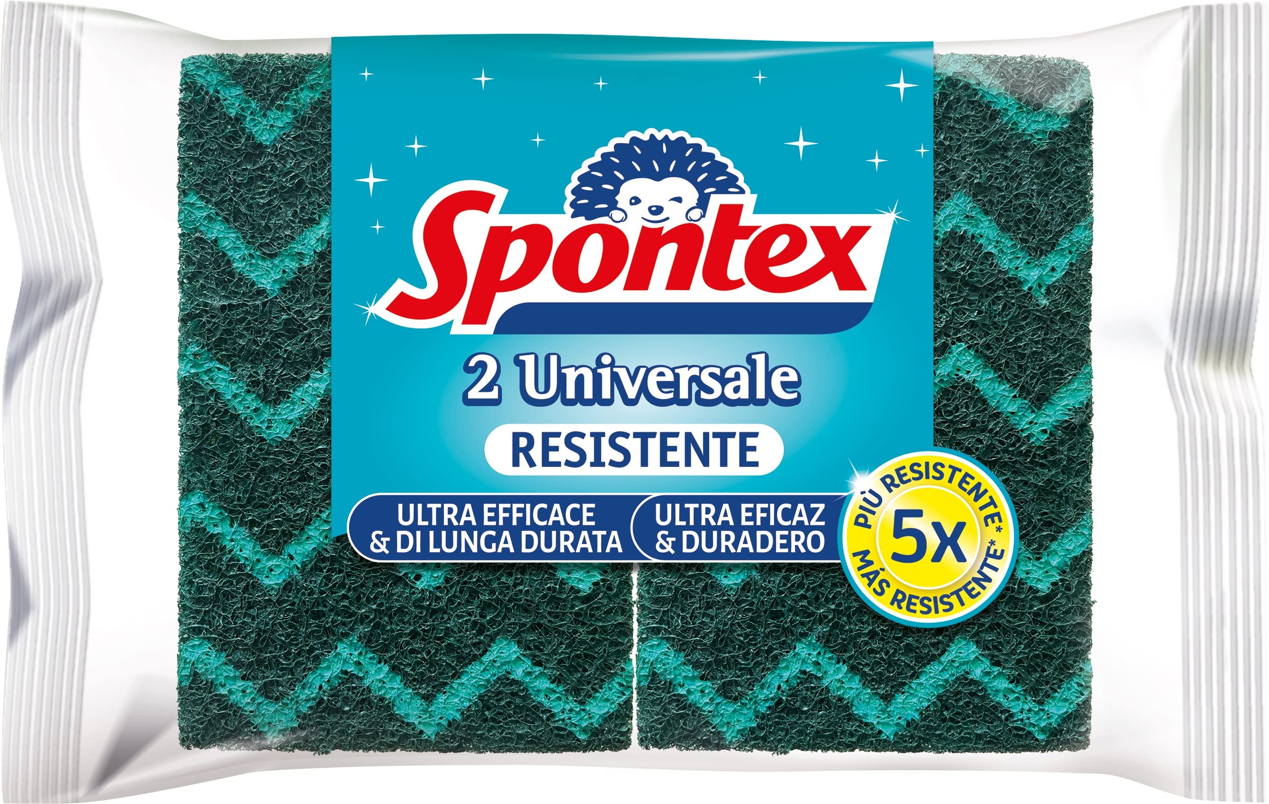 Spontex Mosaik Universal Abrasive Sponge, 2 Pieces