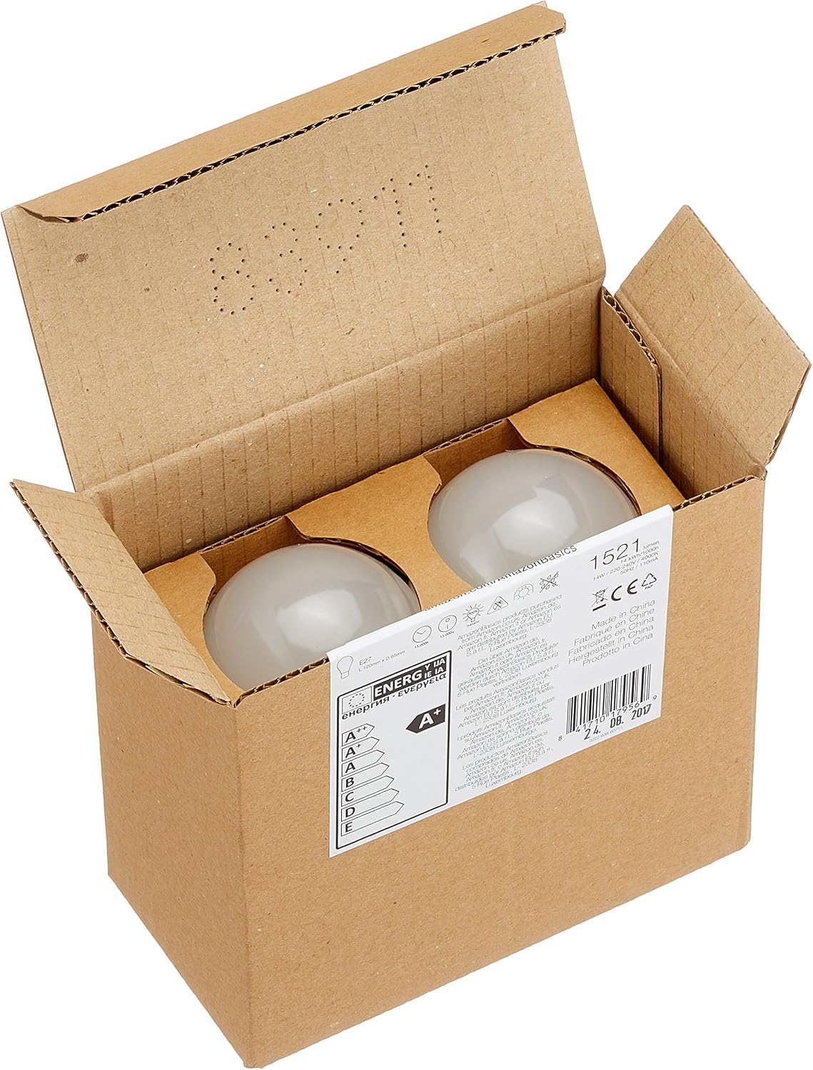 Amazon Basics LED Bulbs, Edison Screw Thread E27, 13W (Equivalent to 100W Bulb), Cool White, not dimmable, Pack of 2 - Image 5