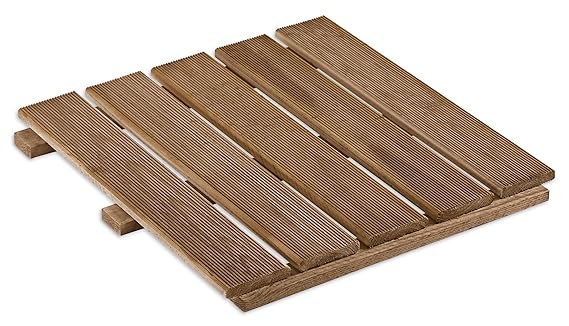 Gartenwelt Riegelsberger 10 STK. Terrassenfliese 62007 aus Kiefernholz BRAUN kdi 50x50cm Holzfliese Balkonfliese Fliese Terra