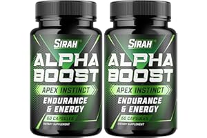 SIRAH Testosterone Booster for Men - Male Enhancing Supplement - Test Booster for Endurance, Drive, Stamina, Strength, Size, Libido & Lean Muscle Growth - Supports Healthy Blood Circulation - 120 Pills