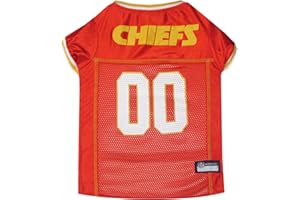 PETS FIRST NFL Kansas City Chiefs Dog Jersey - X-Large, Licensed Football Jersey Costume for Dogs