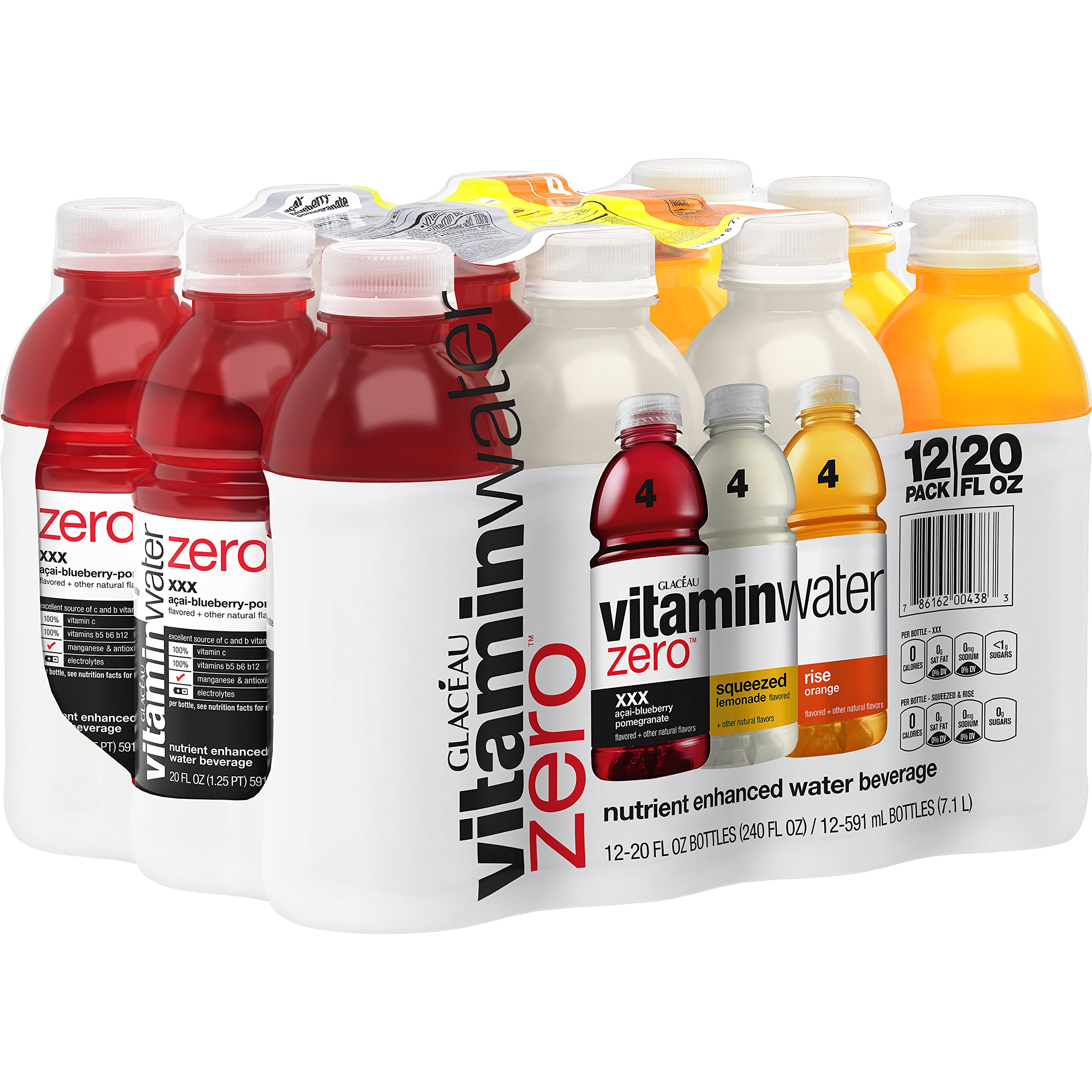 Amazon.com : vitaminwater Variety Pack, 20 fl oz, 12 Pack : Grocery