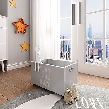 Wonderhome - Caja para Juguetes de Madera, Cesta para el Pecho