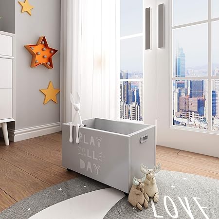 Wonderhome - Caja para Juguetes de Madera, Cesta para el Pecho