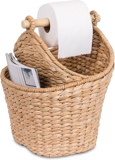 Amazon Com Birdrock Home Seagrass Magazine And Bathroom Basket
