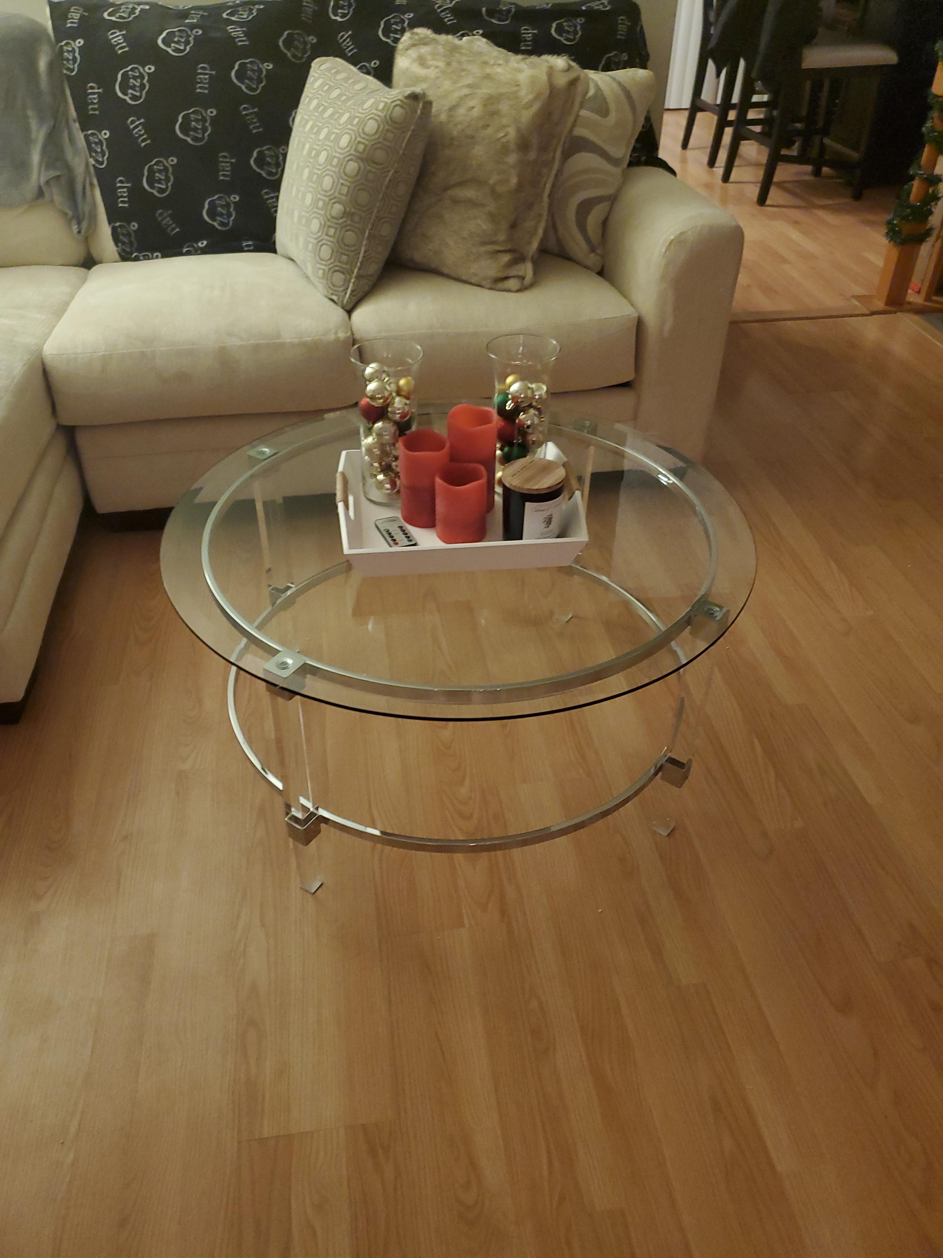 46/mo Finance Christopher Knight Home Elowen Modern Round Tempered