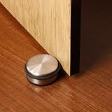 BELLE VOUS 4x Stainless Steel Floor Door Stoppers Heavy Duty Anti Slip 10cm view 7