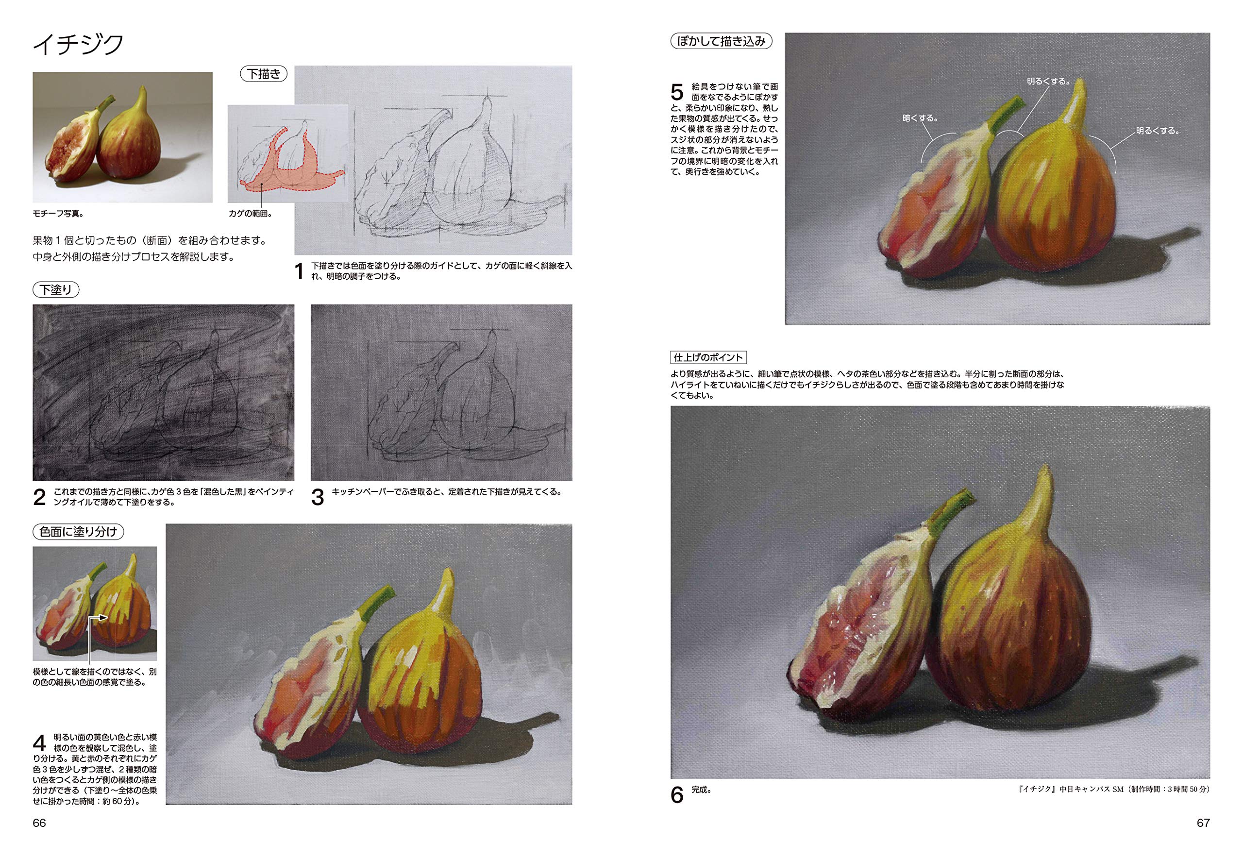 1日で描くリアル油絵の基本 6色 白だけで多彩に描ける本格入門 大谷尚哉 角丸つぶら 本 通販 Amazon