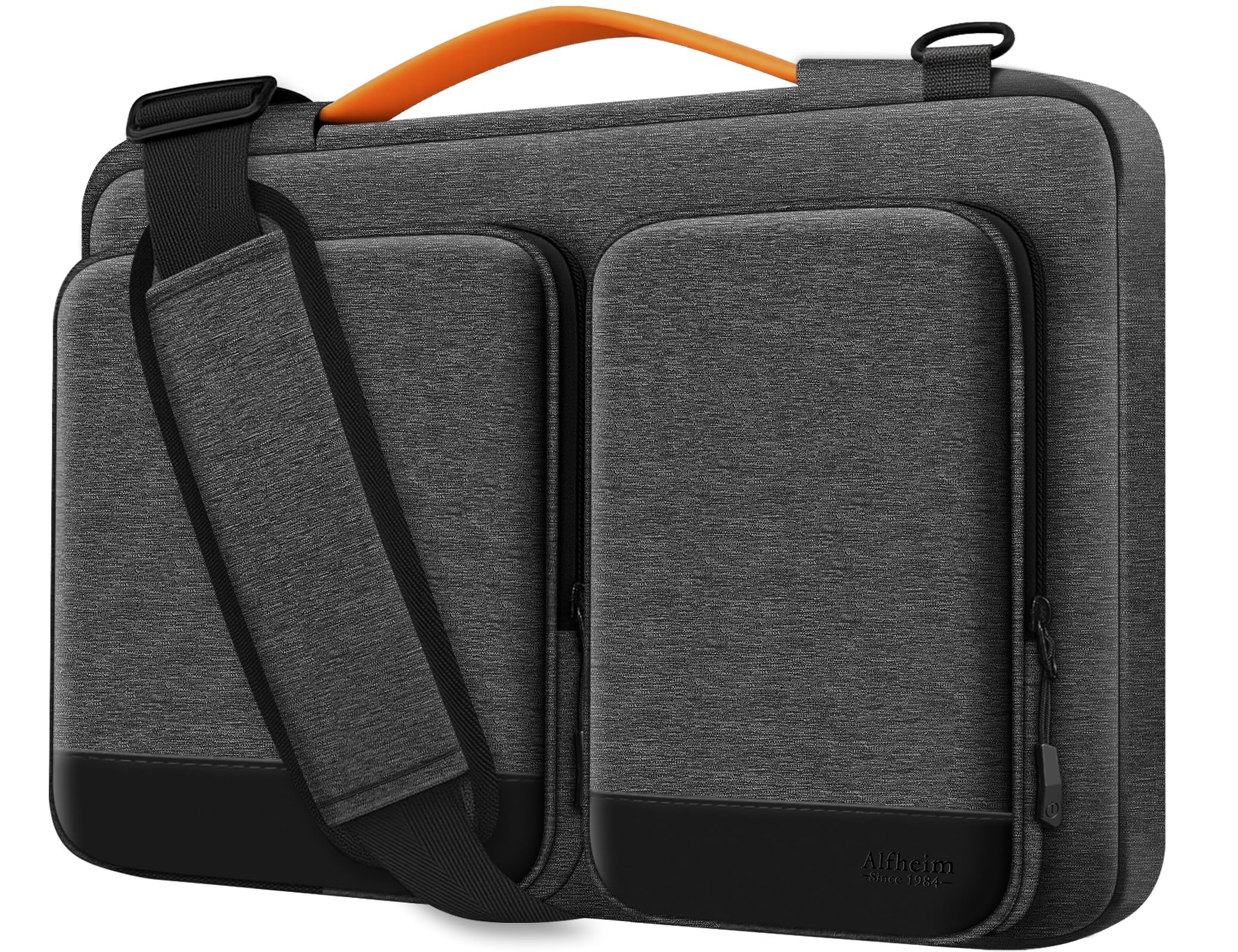 Alfheim Laptop Bag 15.6-16 inch Waterproof Shockproof Lightweight MacBook Pro 16 Laptop Briefcase, Compatible with ASUS Lenovo Dell Samsung