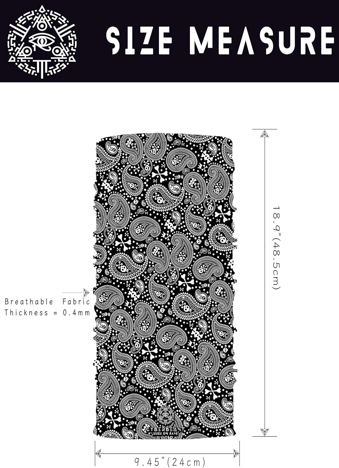 CyberBeast Neck Gaiter Face Mask Bandana for Outdoor Sun, Wind, Dust Protection at  Women’s Clothing store