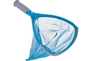U.S. Pool Supply Professional Spa, Hot Tub, Pool Hand Leaf Skimmer Net with Grip Handle - 9" Deep Ultra Fine Mesh Netting Bag Basket, Skim & Remove The Finest Debris - Pond, Small Kid Inflatable Pool