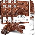 Nonni's Triple Chocolate Biscotti Italian Cookies - 6 Boxes Triple Chocolate Italian Biscotti Cookies w/Dark Chocolate - Biscotti Individually Wrapped Cookies - Kosher Chocolate Coffee Cookie 6.88 oz