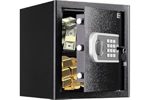 RETLLAS Home Safe Fireproof Waterproof,Fireproof Safe with Digital Keypad,Security Safe Box Gun Safes Lock Box with Keypad for Cash Jewelry Home, Hotel, Dorm, Office