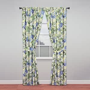 Waverly Floral Flourish Garden Floral Curtains for Bedroom or Living