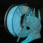 SUMLAND PLA Filament 1.75mm,3D Printer Filament UV Light Glitter PLA, Black Blue Starry Sky Filament 3D Printing Filament 1.75mm+/-0.02mm,1KG/2.2lb