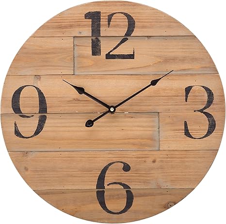 Eurosell 50cm Xxl Holz Design Designer Wanduhr Wand Amazon De Elektronik