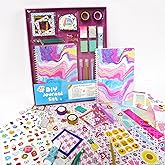 ele ELEOPTION DIY Journal Kit for Girls Ages 8-12,92pcs Journal Set DIY Girls Diary Age 6-8 Scrapbook & Diary Set, Journaling Art Crafts Kit for 8 9 10 11 12 13 14 Year Old Teenage Girl Purple
