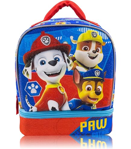 Paw Patrol 3D Kühltasche – Isolierte Lunchtasche Mit Tragegriff & Schultergurt, 23,5x19,5x8 Cm, Offiziell Lizenziert (Schutt)