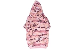 Casual Canine Camo Hoodie for Dogs, 17" Large, Pink