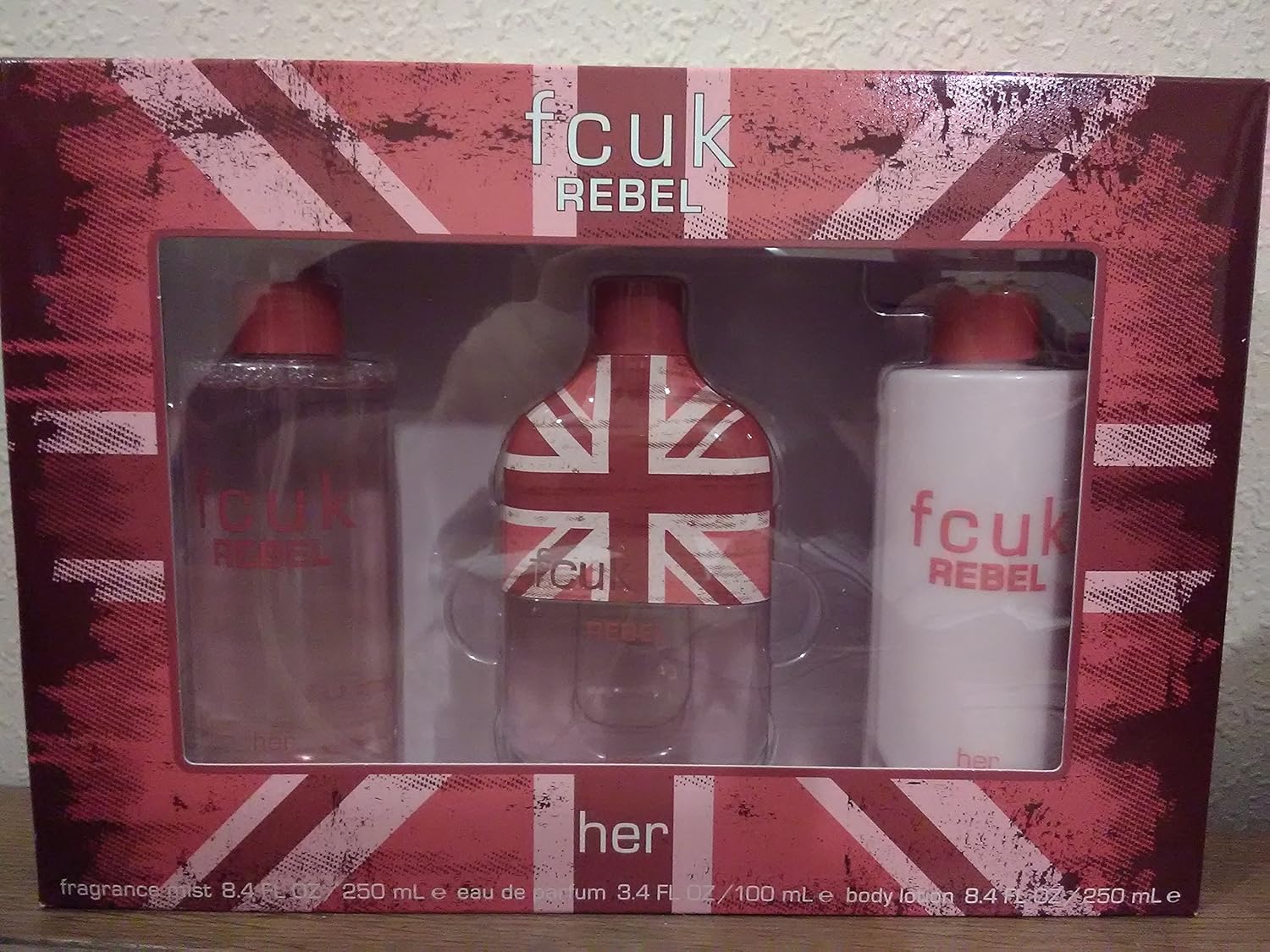 fcuk Rebel for Her by French Connection Eau de Toilette Spray Gift Set