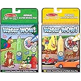 Melissa & Doug On the Go Water Wow! Reusable Water-Reveal Activity Pads, 2-pk, Vehicles, Animals