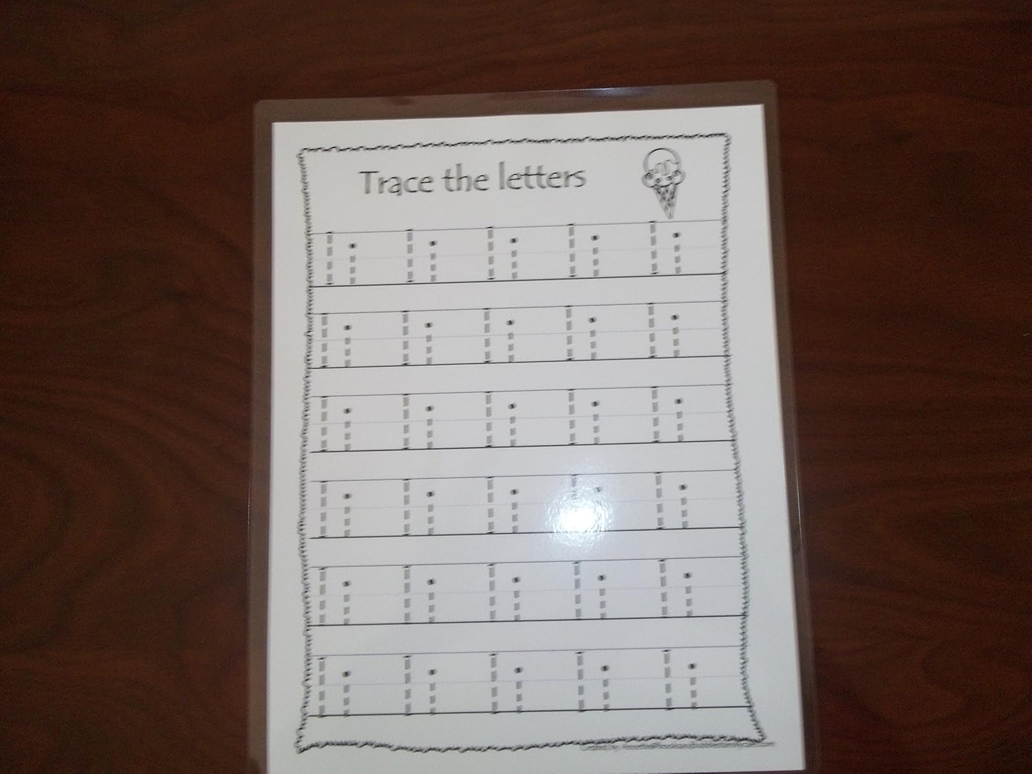 26 Preschool Dry Erase Alphabet Tracing Worksheets. 8.5 x 11 laminated