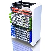 ADZ Game Storage Tower &ndash; Universal Games Storage Tower &ndash; Stores 12 Game or Blu-Ray Disks &ndash; Game Tower Rack for PS4, PS5, Xbox One, Xbox Series X/S, Switch Games and Blu-Ray Cases