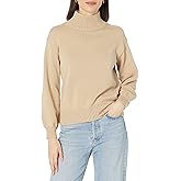 Amazon Essentials Women's Pull-Over Cotton Sweaters, Funnel-Neck, Available in Plus Size