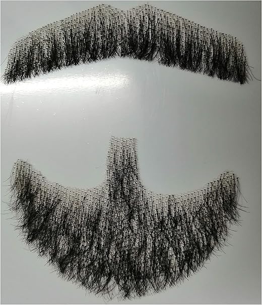 Amazon Alisy 付け髭 ひげ 口髭 人毛 ウィッグ 髪製髭 手作り本物 1枚 Fu Cheng コスプレ 仮装 通販