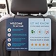 thumbnail interactive-video image 1 of Rideshare Car Sign 2-Pack - Double-Sided PVC Sign For Uber & Lyft Drivers To Boost Ratings & Tips, Reminds Passengers Of Rules 1 of 13