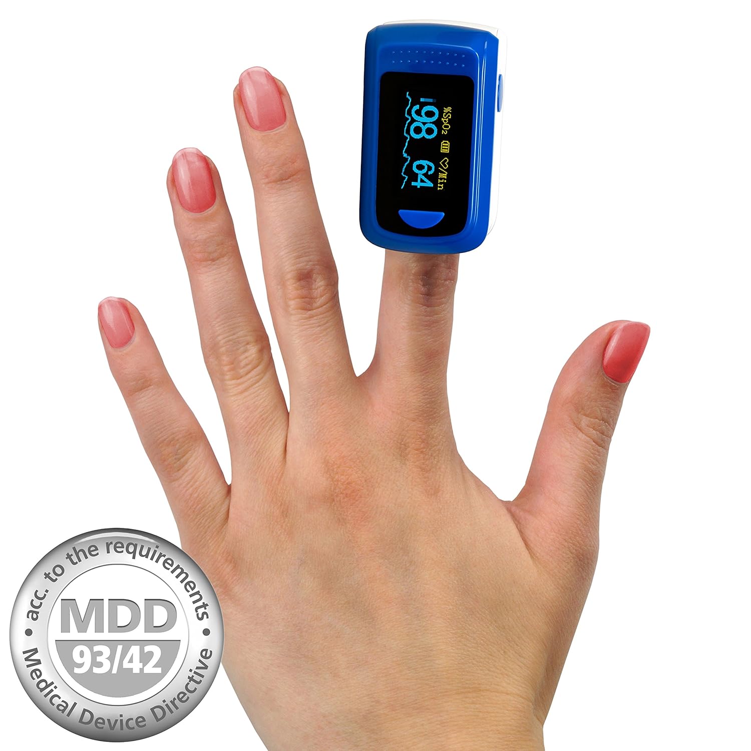 MedX OLED Pulsioximetro de dedo pulsómetro oxímetro medidor de pulso producto médico