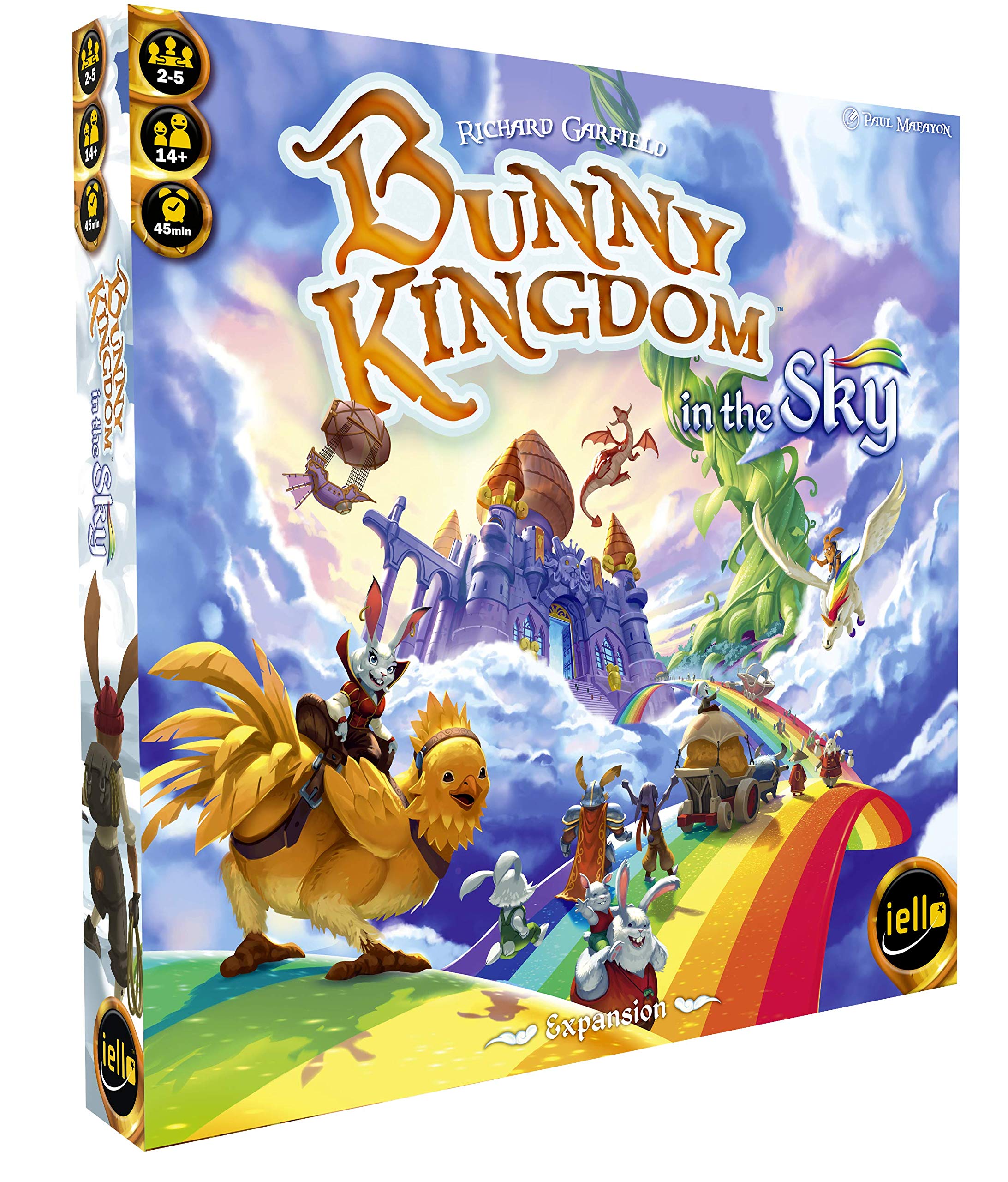 Iello | Bunny Kingdom in the Sky Expansion | Board Game | Ages 14+ | 2-5 Players | 45 Minutes Playing Time