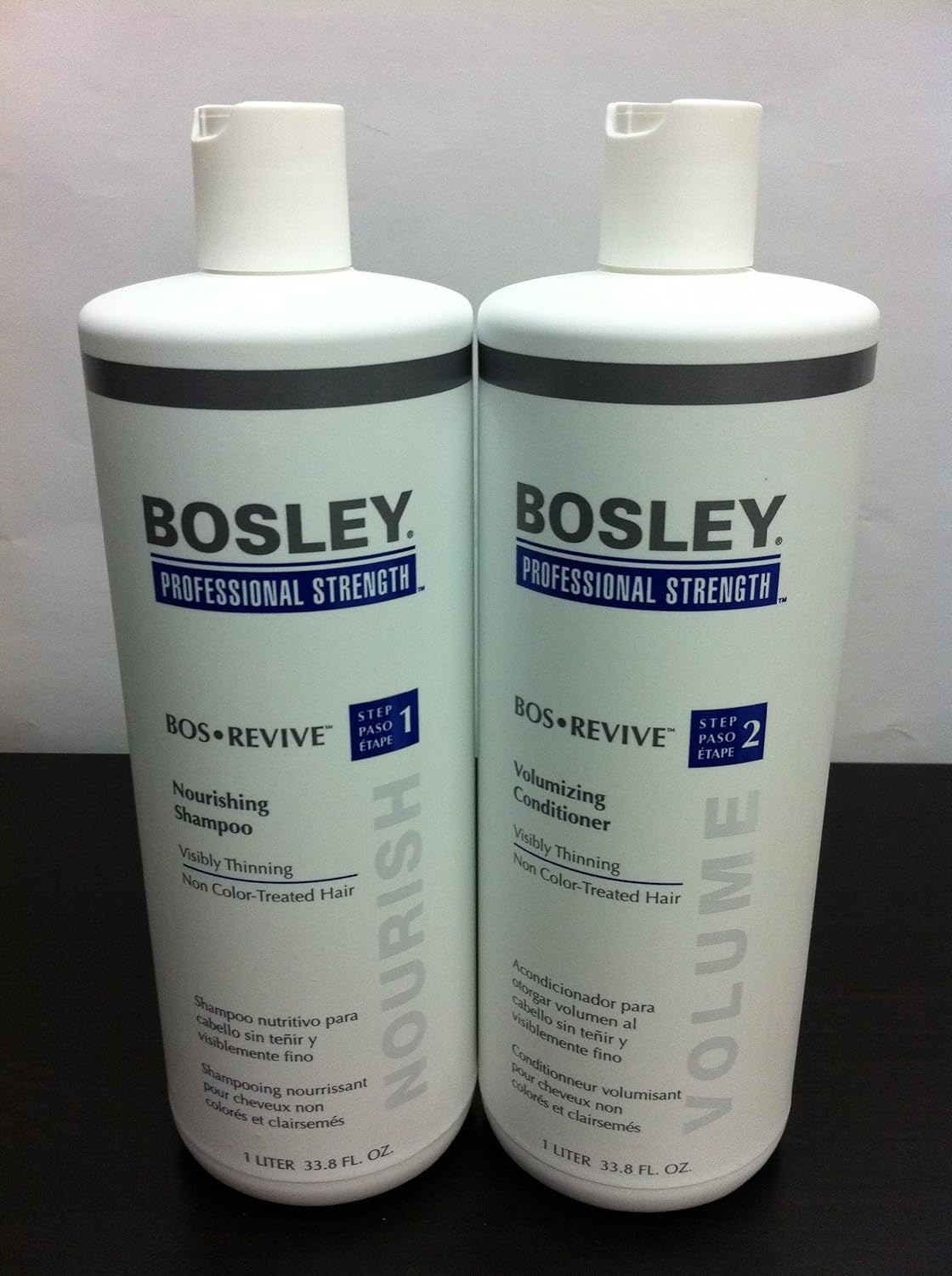 BOSLEY BOS REVIVE Shampoo and Conditioner Set Liter 33.8 oz Visible