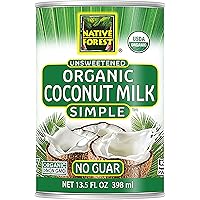 Native Forest Simple Organic Unsweetened Coconut Milk, 13.5 Fl Oz (Pack of 12)