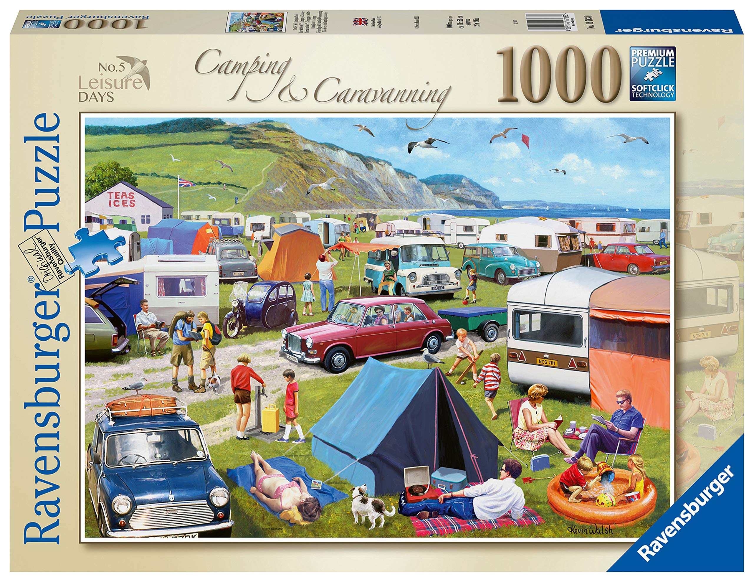Ravensburger Leisure Days No.5 Camping & Caravanning 1000 Piece Jigsaw Puzzle for Adults Age 12 Years Up